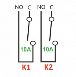 Plug-in module WB-MRM2-mini/NO - Relay with normally open contacts, 10A 230 VAC