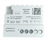 High Load Switch 2 Channel (2x16A) Heltun HLS2-ZW