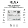 Double High Load Switch (2x16A) Heltun HLS2-ZW
