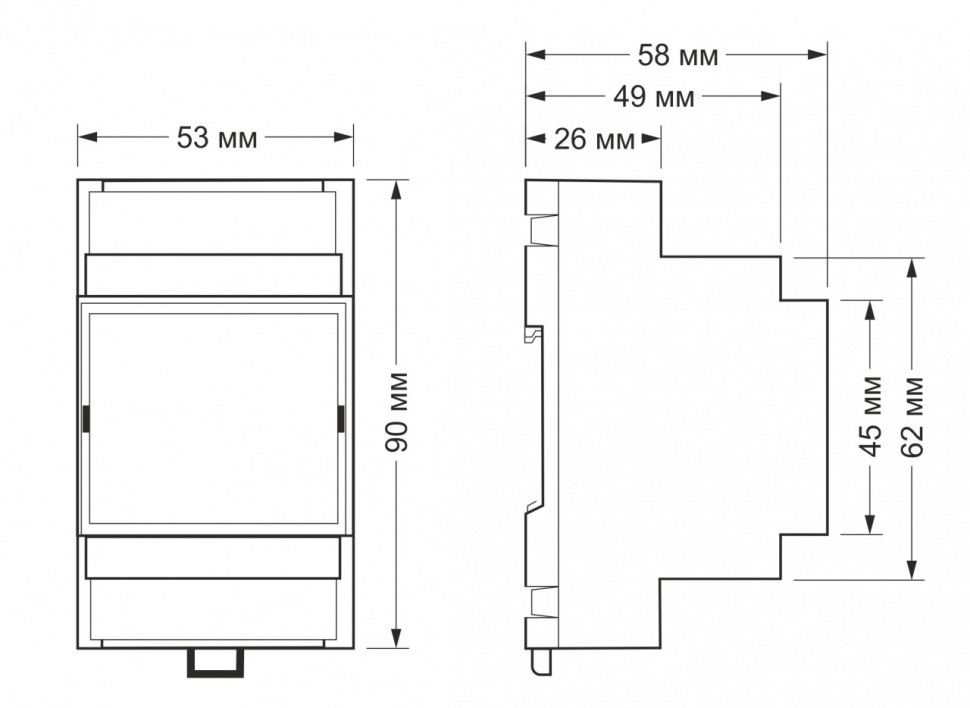Wiren Board Modbus RTU  3-channel dimmer for 230 V LED bulbs and incandescent lamps WB-MDM3
