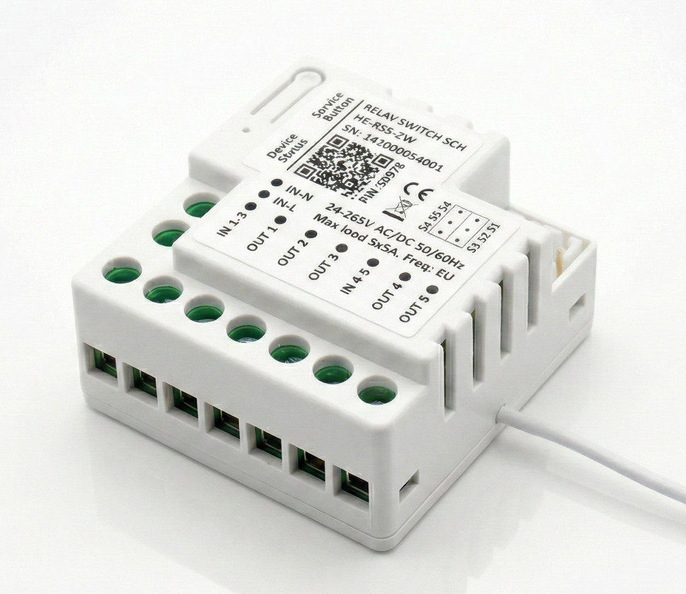 Relay Switch Quinto 5 Channel (5x5A) Heltun RS5-ZW