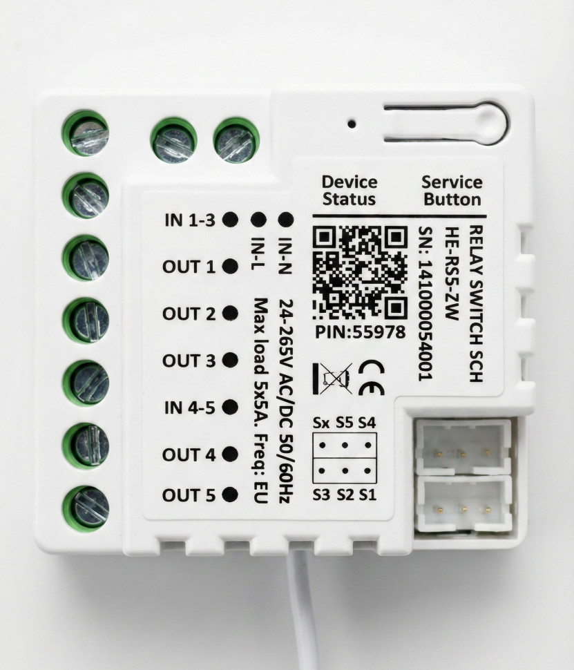 Relay Switch Quinto 5 Channel (5x5A) Heltun RS5-ZW