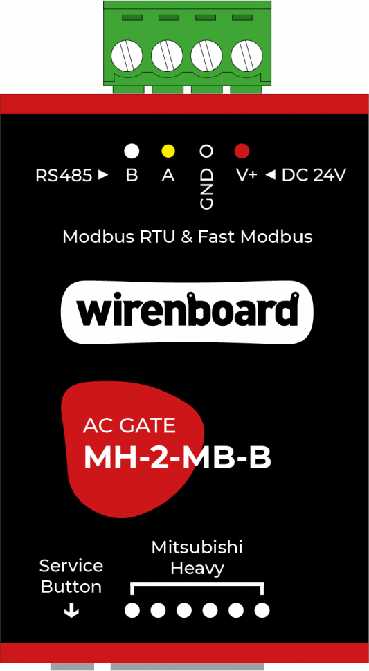 Mitsubishi Heavy Modbus RTU AC GATE / MH-2-MB-B