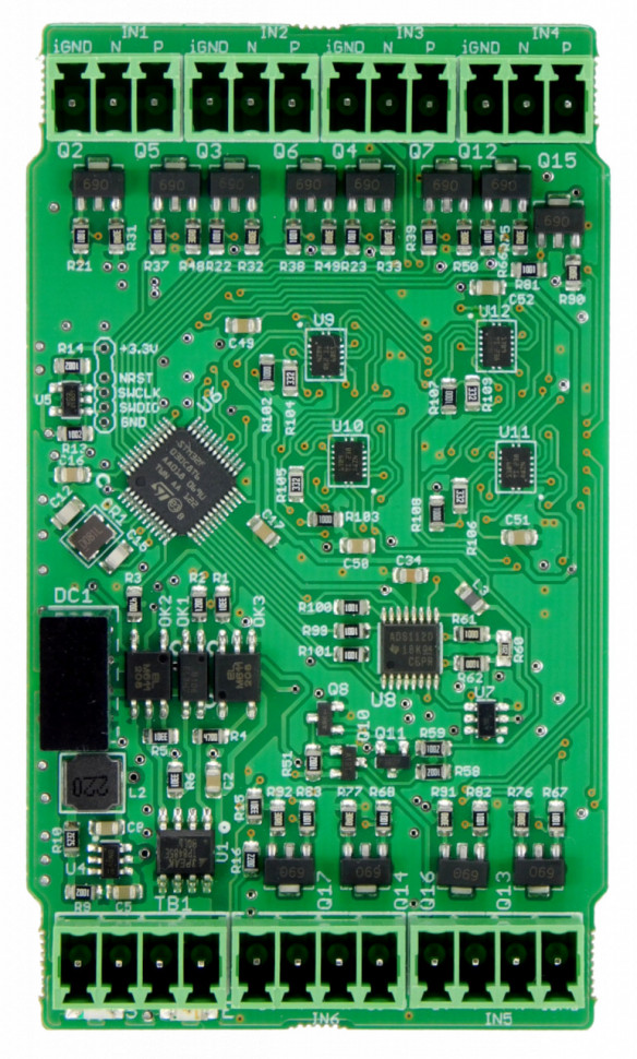 Wiren Board RS-485 Modbus RTU Analog input module WB-MAI6