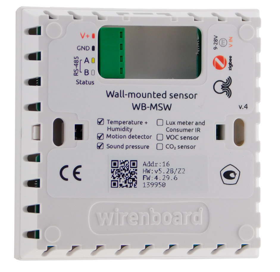 Wiren Board Hybrid wall-mounted sensor WB-MSW-ZIGBEE v.4