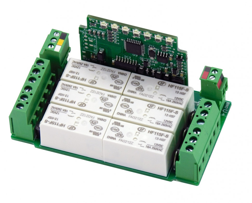 Wiren Board RS-485, Modbus RTU Relay module WB-MRPS6/S Wiren Board RS-485, Modbus RTU Relay module WB-MRPS6/S